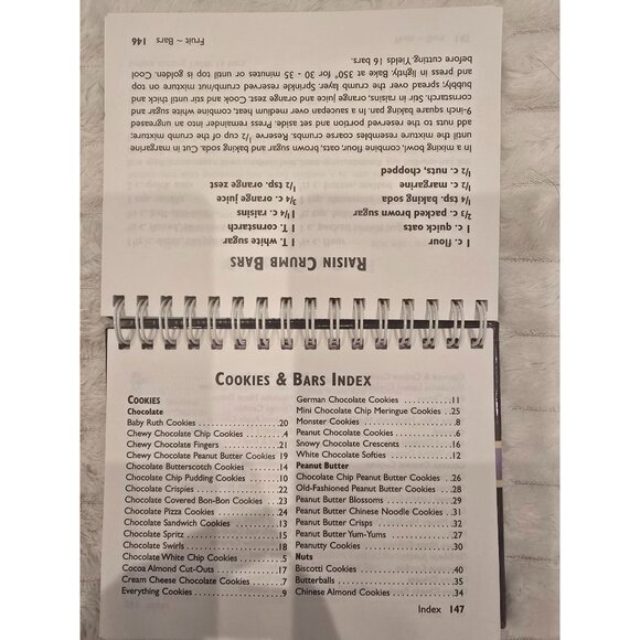 Irresistible Cookies & Bars Spiral-Bound Recipe Book Featuring 75+ Recipes For C - Picture 5 of 5